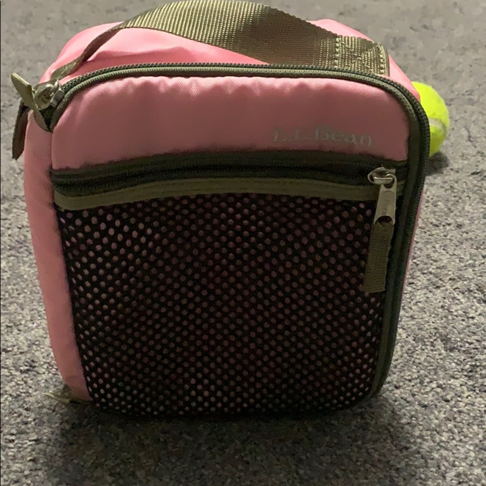 LL Bean pink lunch bag